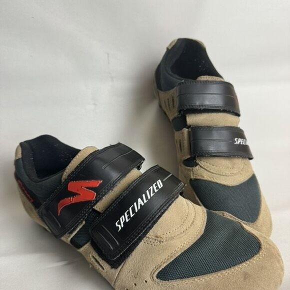 Specialized Sport MTB Cycling Shoes Men’s Sz 44 US 10.5 Tan SPD Cleats Included - Picture 1 of 10